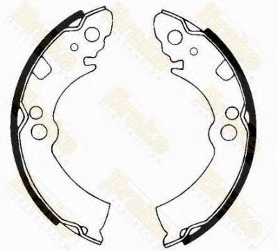 BRAKE ENGINEERING sh1156 -  Комплект тормозных колодок